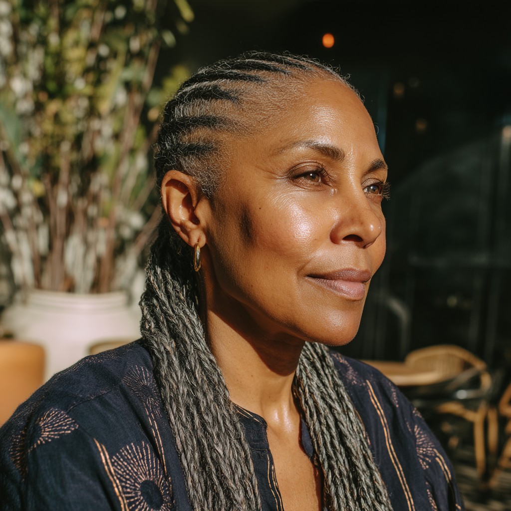 27 Very Popular Cornrows for Black Women Over 50 That Will Match Your ...